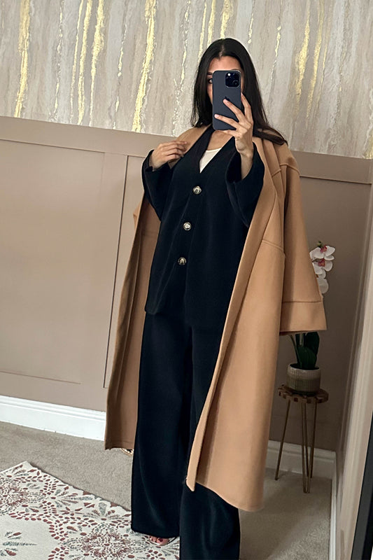 Millie Oversized Jacket - Sand